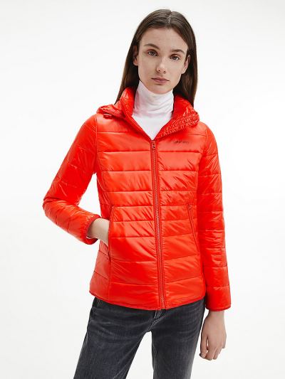 Calvin Klein Ruhák HU501851 | Calvin Klein Packable Lightweight Down Női Pufi Dzseki Rózsaszín
